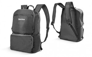 Skoda Rucksack Tasche Backpack Umhängetasche faltbar grau 000087327J