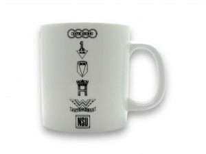 Audi Tradition Tasse Traditionsmarken Motiv weiß