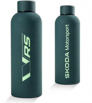 Skoda Isolierflasche Motorsport Trinkflasche Edelstahl 500ml grün 6U0069604B