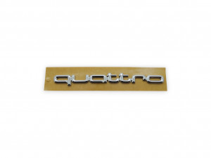 Audi Tradition quattro Schriftzug Logo Emblem chrom selbstklebend 8A0853737C 2ZZ