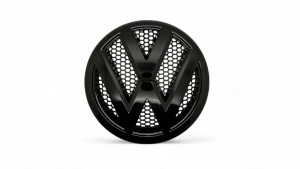 Original VW T5 Emblem Logo Zeichen Kühlergrill schwarz glänzend 