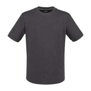 Audi Herren T-Shirt Kurzarm Rundhals 3D Ringe dunkelgrau