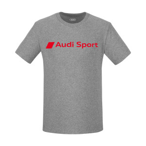 Audi Sport T-Shirt Herren grau melange Audi Sport Logo 313250200
