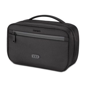Audi Kulturtasche Kulturbeutel Kosmetikbeutel Tragegriff schwarz