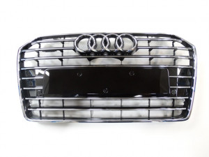  Original Audi A6 4G Kühlergrill schwarz glänzend chrom
