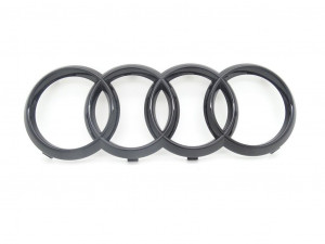 Original Audi A6 A7 A8 Q2 Q8 Ringe Emblem Zeichen schwarz Kühlergrill 