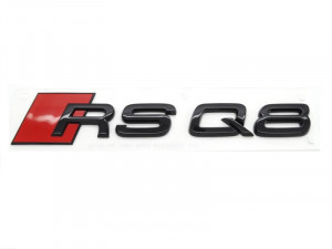 Original Audi RS Q8 Schriftzug Emblem Logo Plakette schwarz glänzend
