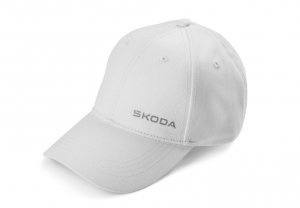 Skoda Baseballcap Cap Baseballkappe Kappe Mütze verstellbar weiß 6U0084300D 084