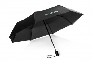 Skoda Regenschirm Taschenschirm Schirm Škoda Aquaprint faltbar schwarz 6U0087602