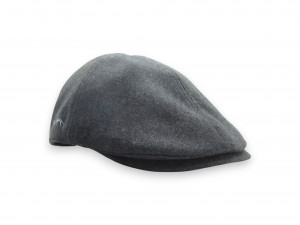 Audi Tradition Mütze Schiebermütze Cap Hut Melton Wolle gefüttert grau A77220