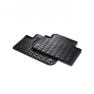 Original Audi Q2 Gummifußmatten Gummimatten hinten schwarz - 81A061511 041