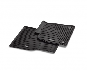 Original Audi A6 e-tron Gummimatten Gummifußmatten schwarz vorne + hinten