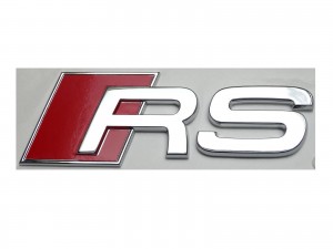 Audi RS Schriftzug Emblem Logo selbstklebend