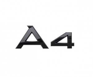 Original Audi A4 Schriftzug Emblem Logo für Heckklappe schwarz