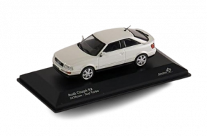 Audi Coupé S2 Modellauto Miniatur 1:43 Solido Perlmuttweiß Weiß