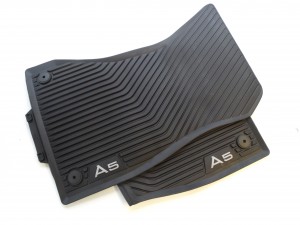 Original Audi A5 F5 Coupe Gummimatten Gummifußmatten schwarz vorn + hinten