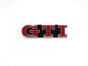 Original VW Golf 7 Polo GTI Emblem Logo Zeichen Schriftzug Kühlergrill rot