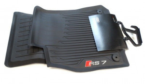 Original Audi RS7 Gummimatten Gummifußmatten Fußmatten vorne 4K8061221A 041