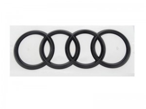 Original Audi A3 8V Ringe Emblem Schriftzug Logo Heckklappe schwarz glänzend