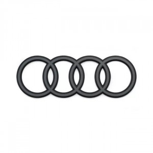 Original Audi Q8 / e-tron Ringe Emblem Schriftzug Logo Heckklappe anthrazitgrau
