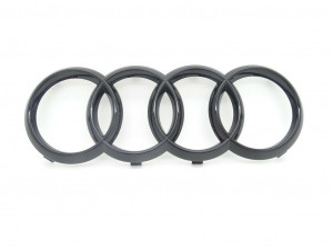 Original Audi Ringe A8 4N Emblem Schriftzug Zeichen Logo Kühlergrill schwarz