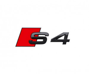 Original Audi S4 Schriftzug Emblem Logo für Heckklappe schwarz 