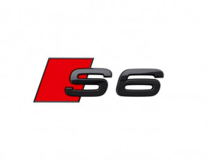 Original Audi S6 Schriftzug Emblem Logo für Heckklappe schwarz 