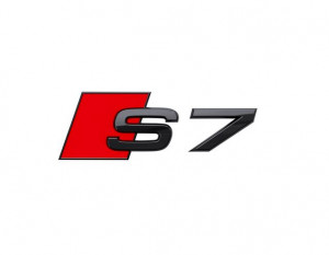 Original Audi S7 Schriftzug Emblem Logo für Heckklappe schwarz 
