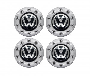 4x Original VW Golf 4 Nabendeckel Nabenkappen Radkappen grau 