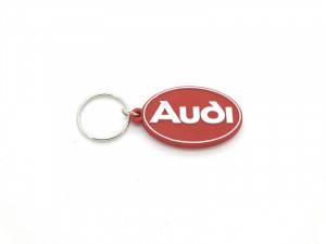 Audi Tradition Schlüsselanhänger Oval aus Gummi