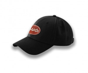 Audi Baseballcap Basecap Cap Kappe Mütze Unisex schwarz rot Stick Audi Logo oval