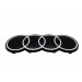 Original Audi Q8 / e-tron Ringe Emblem Schriftzug Logo Kühlergrill polarweiß