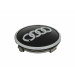 Original Audi Felgendeckel Nabendeckel Nabenkappe schwarz matt 