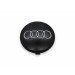 Original Audi Nabenkappe Deckel für Alufelge Schwarz Chromringe 4B0601170  LT7