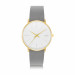 Audi Uhr Damenuhr Armbanduhr gold weiß grau Edelstahl Kalbsleder 3102400200