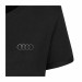 Audi Damen T-Shirt Audi Ringe schwarz Rundhalsausschnitt Gr. XS S M L XL XXL