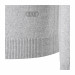 Audi Strickpullover Pullover Pulli Rundhals Audi Ringe Herren hellgrau