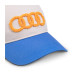 Audi Kinder Baseballcap Kappe Mütze 3D Audi Ringe Frotteestick blau 3202603200