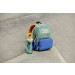 Audi Kleinkinder Rucksack Audi Ringe Stick 7 Liter blau-grün 3202603400