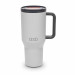 Audi Thermobecher Isolierflasche Strohhalm Edelstahl hellgrau 3292500200