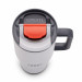 Audi Thermobecher Isolierflasche Strohhalm Edelstahl hellgrau 3292500200