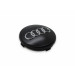 Original Audi Nabenkappe Deckel für Alufelge Schwarz Chromringe 4B0601170  LT7
