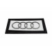  Original Audi Aufkleber Ringe Emblem Logo selbstklebend