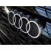 Original Audi Q8 / e-tron Ringe Emblem Schriftzug Logo Kühlergrill polarweiß
