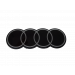 Original Audi Q8 / e-tron Ringe Emblem Schriftzug Logo Kühlergrill anthrazitgrau
