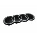 Original Audi Q8 / e-tron Ringe Emblem Schriftzug Logo Kühlergrill polarweiß
