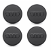 Original Audi Nabenkappen Set Nabendeckel Felgendeckel matt schwarz 85H071006A