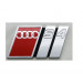 Audi S4 Emblem Logo Schriftzug Zeichen Audi Ringe selbstklebend 8D0853737B 2ZZ