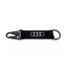 Audi Schlüsselanhänger Audi Ringe mit Karabiner Keyring schwarz weiß
