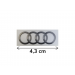  Original Audi Aufkleber Ringe Emblem Logo selbstklebend 8R0060306A